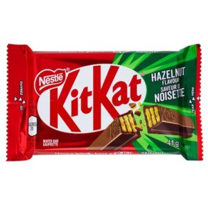 Kit Kat Hazelnut Chocolate Bar 41.5g UK Import 24ct